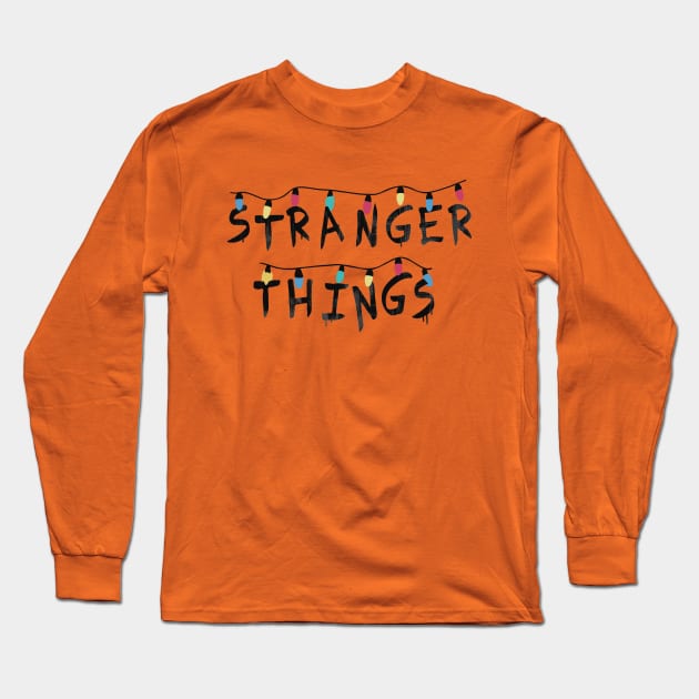 Stranger Things (Fairy Lights) Long Sleeve T-Shirt by madmonkey